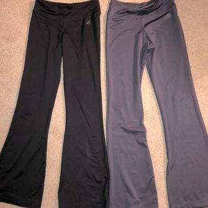 2 pair of Adidas pants black and gray sz small